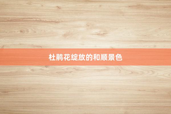 杜鹃花绽放的和顺景色