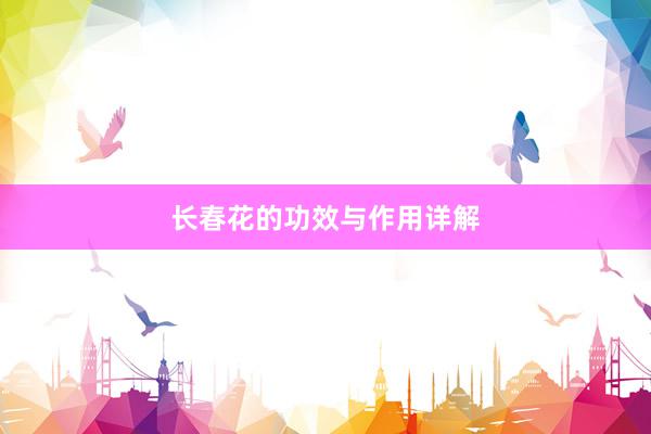 长春花的功效与作用详解